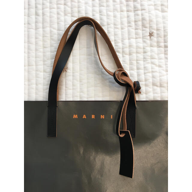 MARNI マルニ カラーブロックトートバッグ カーキの通販 by りんりん's