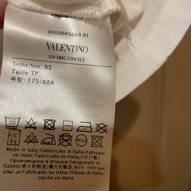 VALENTINO(ヴァレンティノ)のヴァレンティノ　Tシャツ　X S レディースのトップス(Tシャツ(半袖/袖なし))の商品写真