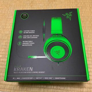 レイザー(LAZER)のRazer Kraken Green ヘッドセット(ヘッドフォン/イヤフォン)