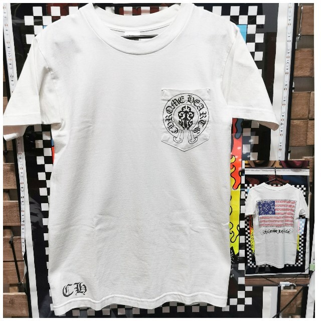 Chrome Hearts(クロムハーツ)のCHROME HEARTS星条旗半袖Tシャツ　USサイズS メンズのトップス(Tシャツ/カットソー(半袖/袖なし))の商品写真