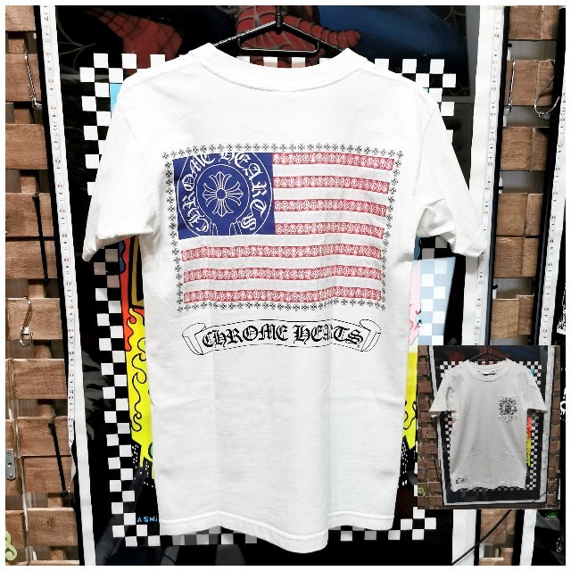 Chrome Hearts(クロムハーツ)のCHROME HEARTS星条旗半袖Tシャツ　USサイズS メンズのトップス(Tシャツ/カットソー(半袖/袖なし))の商品写真