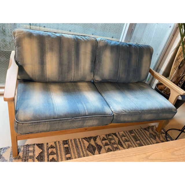 WTW(ダブルティー)のWTW デニムソファ TISMO SOFA DENIM インテリア/住まい/日用品のソファ/ソファベッド(二人掛けソファ)の商品写真