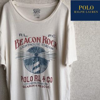 ポロラルフローレン(POLO RALPH LAUREN)のPOLO  RALPHLAUREN 灯台　プリント　半袖　Tシャツ　Mサイズ(Tシャツ/カットソー(半袖/袖なし))