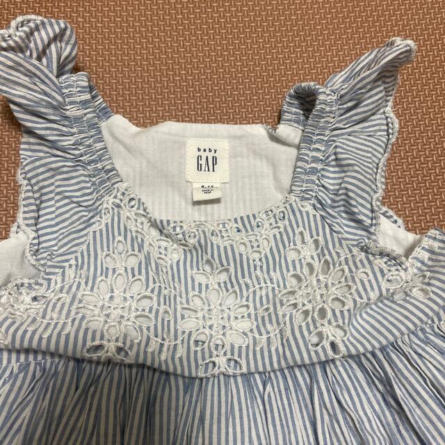 babyGAP(ベビーギャップ)の【2点セット】GAP アイレット ワンピース　70 キッズ/ベビー/マタニティのベビー服(~85cm)(ワンピース)の商品写真