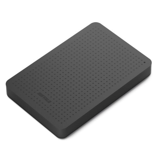 Buffalo(バッファロー)の【新品未使用】BUFFALO 外付けHDD1TB HD-PCF1.0U3-BBC スマホ/家電/カメラのPC/タブレット(PC周辺機器)の商品写真