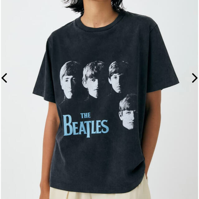 moussy(マウジー)のなとりかさん着用♡moussy WITH THE BEATLES Tシャツ レディースのトップス(Tシャツ(半袖/袖なし))の商品写真