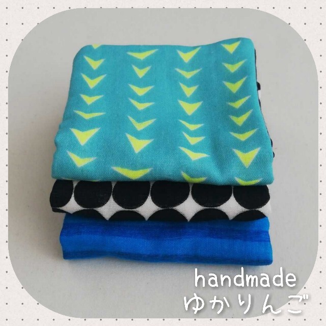超可爱 8重 〘527〙こどもハンカチ ガーゼハンカチ ハンドメイド