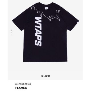 ダブルタップス(W)taps)のBLACK XL 20SS WTAPS FLAMES(Tシャツ/カットソー(半袖/袖なし))