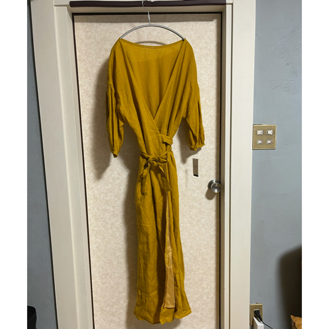 L'Appartement DEUXIEME CLASSE(アパルトモンドゥーズィエムクラス)のLinen Madam Dress レディースのワンピース(ロングワンピース/マキシワンピース)の商品写真