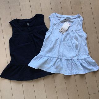 ユニクロ(UNIQLO)のユニクロ　ノースリーブ　2枚セット　110㎝　1枚は新品(Tシャツ/カットソー)