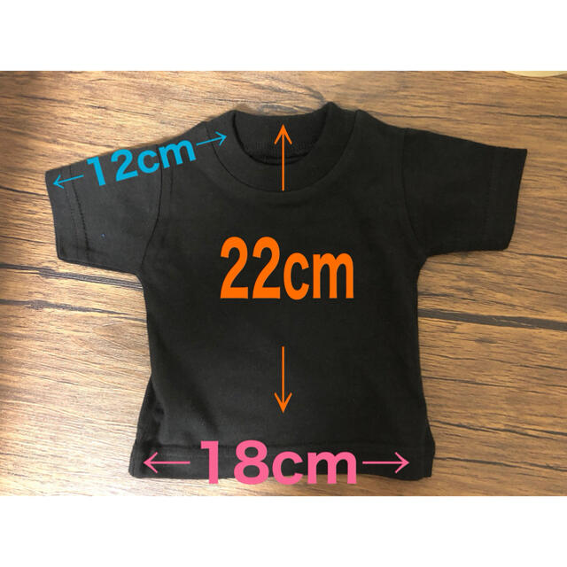 ディスプレイ用 ミニTシャツ  黒 ハンドメイドのインテリア/家具(インテリア雑貨)の商品写真