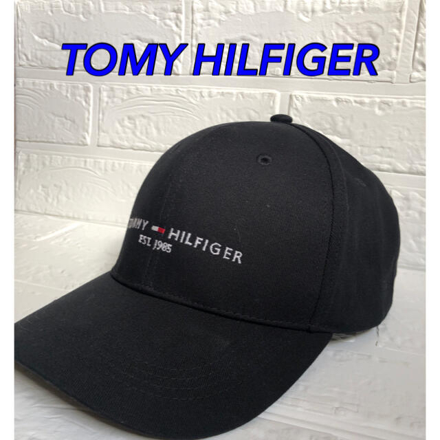 TOMMY HILFIGER(トミーヒルフィガー)のトミーフィルフィガー 帽子 ブラック メンズの帽子(キャップ)の商品写真