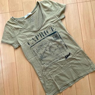 オゾック(OZOC)のOZOC カーキ ロゴTシャツ(Tシャツ(半袖/袖なし))