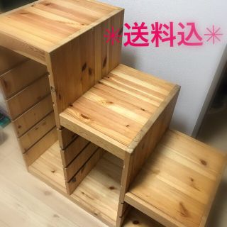 イケア(IKEA)のIKEA トロファスト　階段　パイン材　旧型　TROFAST(棚/ラック/タンス)