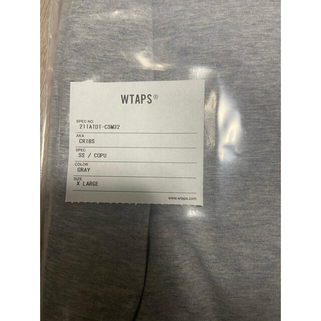 WTAPS 21ss CRIBS Tシャツ GRAY XL 新品未使用