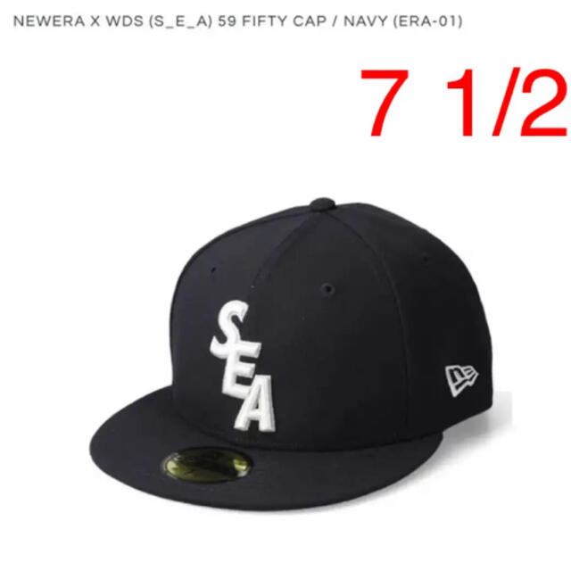 NEW ERA(ニューエラー)の7 1/2 wind and sea newera 59 fifty navy  メンズの帽子(キャップ)の商品写真