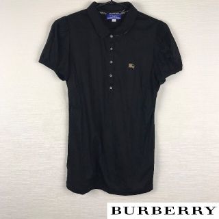 バーバリーブルーレーベル(BURBERRY BLUE LABEL)の美品 BURBERRY BLUE LABEL 半袖カットソー ブラック(カットソー(半袖/袖なし))