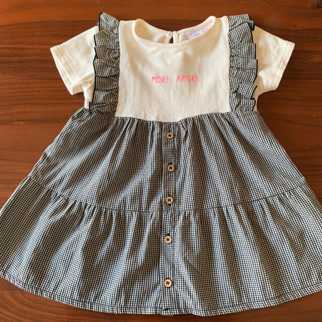 ZARA(ザラ)のZARA ザラ　半袖　ワンピース　18-24m キッズ/ベビー/マタニティのキッズ服女の子用(90cm~)(ワンピース)の商品写真