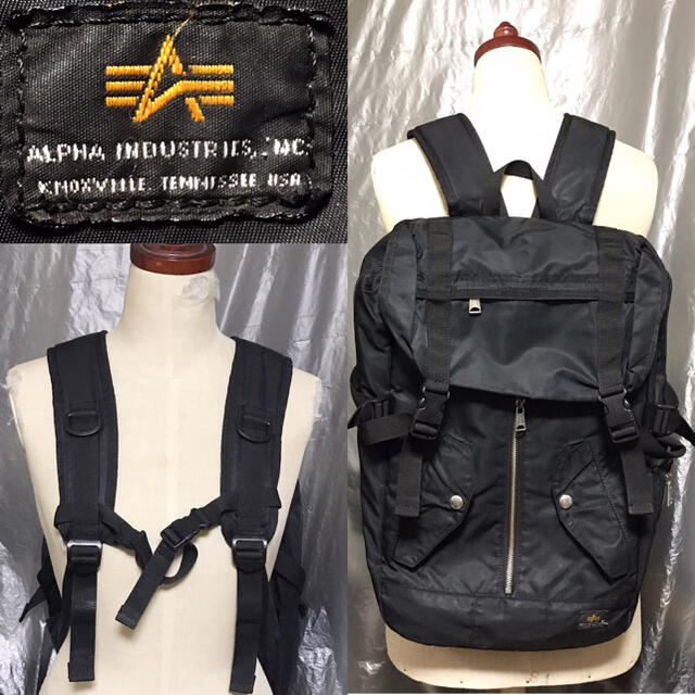 ALPHA INDUSTRIES(アルファインダストリーズ)のALPHA送料込アルファMA-1型リュック正規ミリタリーバックパックデイバック メンズのバッグ(バッグパック/リュック)の商品写真