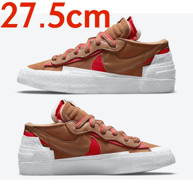 NIKE Sacai BLAZER LOW BRITISH TAN 27.5cm