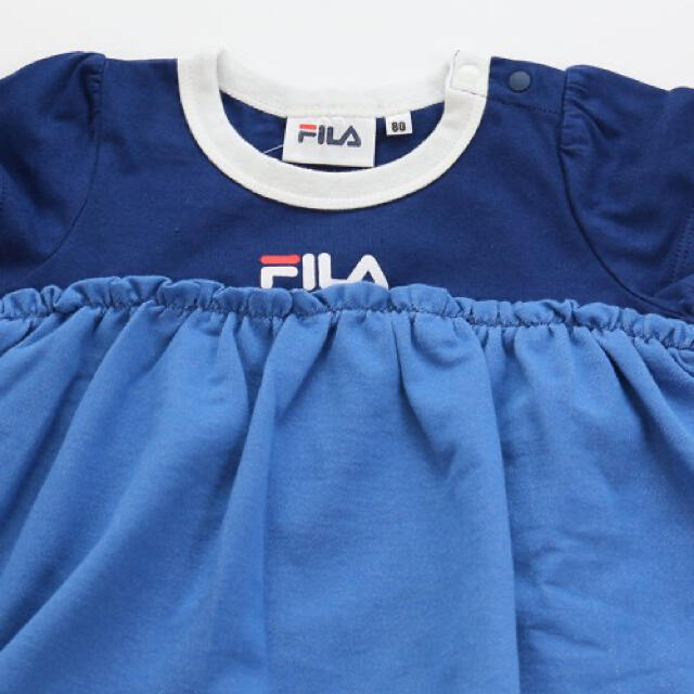 FILA(フィラ)の【新品未使用】FILA フィラ スカート切り替え半袖ロンパース 70 キッズ/ベビー/マタニティのベビー服(~85cm)(ロンパース)の商品写真