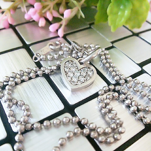 Justin Davis(ジャスティンデイビス)のJustin Davis ネックレス#40  CLEAR♡HEART レディースのアクセサリー(ネックレス)の商品写真