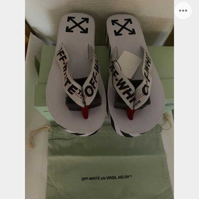 OFF-WHITE(オフホワイト)のOFF-WHITE Virgil Abloh オフホワイト F サンダル 40　 メンズの靴/シューズ(ビーチサンダル)の商品写真