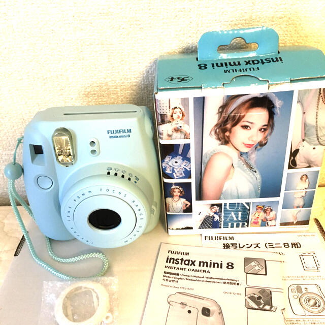 富士フイルム(フジフイルム)のinstax mini 8 中古 スマホ/家電/カメラのカメラ(フィルムカメラ)の商品写真