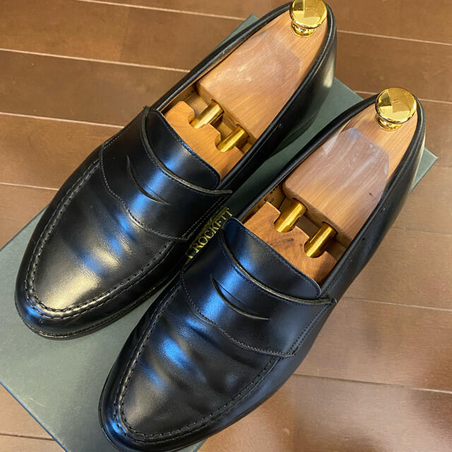 Crockett&Jones(クロケットアンドジョーンズ)のCROCKETT&JONES Boston2 コインローファー UK7 美品 メンズの靴/シューズ(ドレス/ビジネス)の商品写真