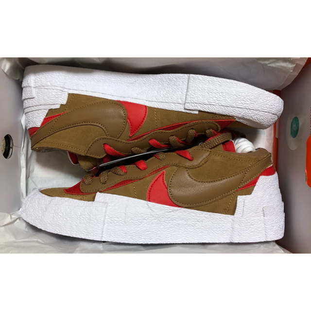 SACAI × NIKE BLAZER LOW BRITISH TAN 26.5