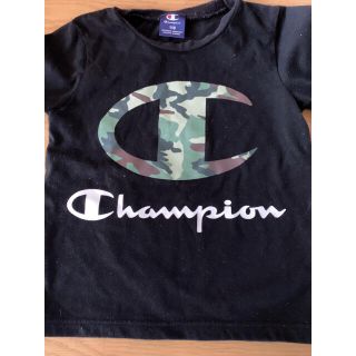 チャンピオン(Champion)のチャンピオン　黒半袖　110センチ(Tシャツ/カットソー)