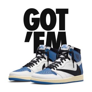 ナイキ(NIKE)のairjordan1 travis scott fragment 29.5(スニーカー)