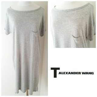 アレキサンダーワン(Alexander Wang)のT by Alexander Wang/ドルマンロング丈ポケットTシャツ(Tシャツ(半袖/袖なし))