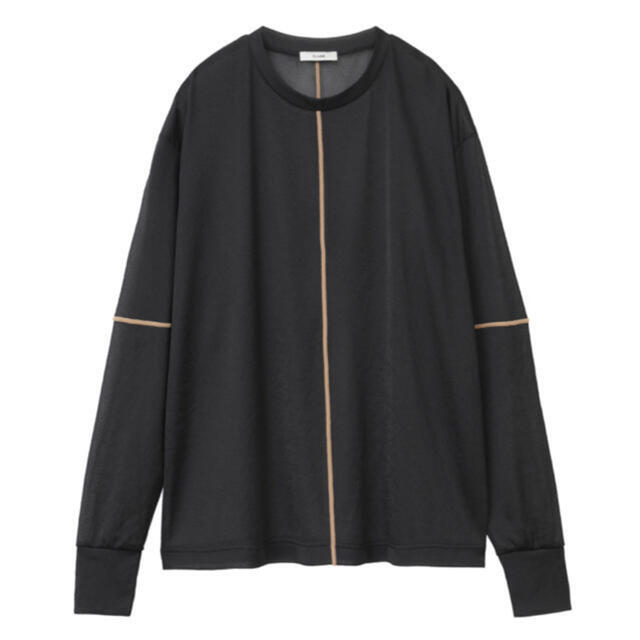 CLANE クラネ　SHEER SOLID L/S TOPS