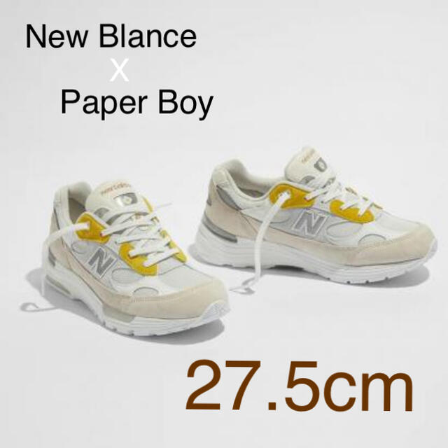 New Balance(ニューバランス)のNEW BALANCE x PAPER BOY  992 27.5cm メンズの靴/シューズ(スニーカー)の商品写真