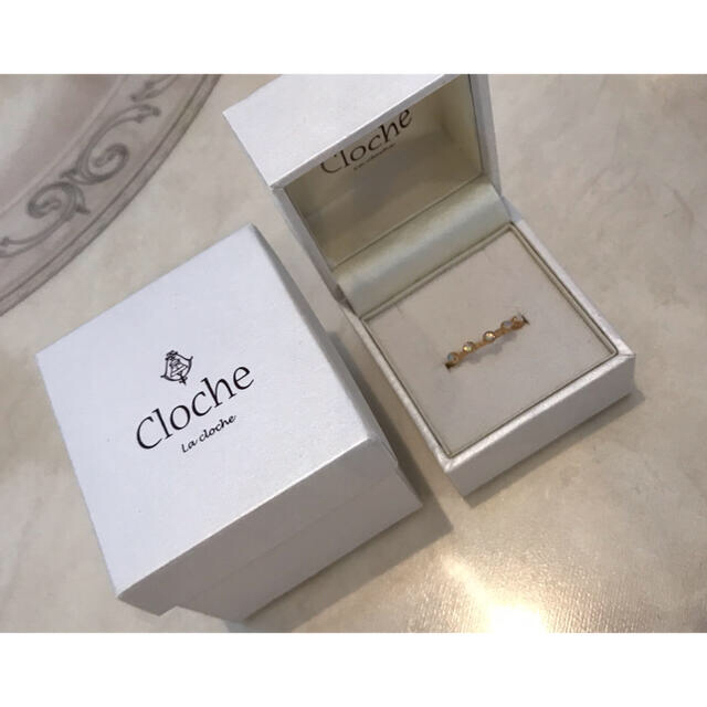 agete - Cloche クロチェ K10 オパール ステーション リング 11号の agete - Cloche クロチェ K10 オパール ステーション リング 11号の