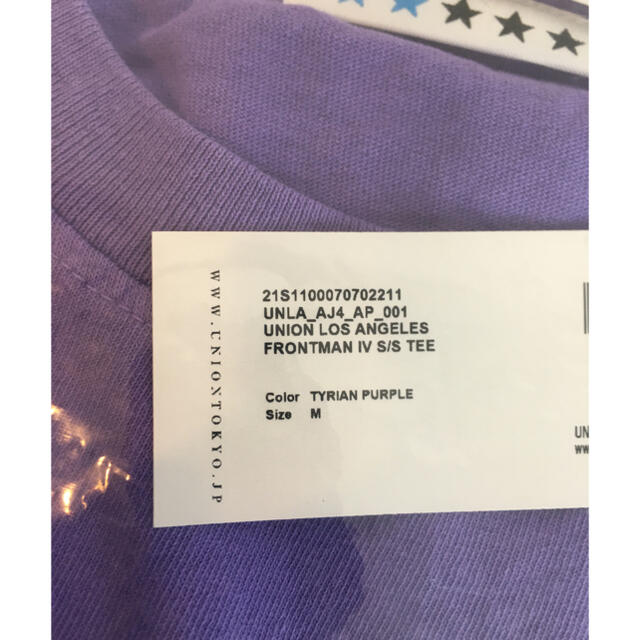 Supreme(シュプリーム)のUNION Frontman S/S Tee Purple M size メンズのトップス(Tシャツ/カットソー(半袖/袖なし))の商品写真