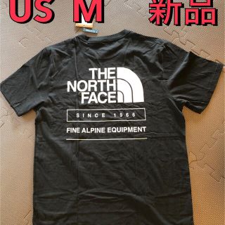 ザノースフェイス(THE NORTH FACE)の新品　ノースフェイス　メンズTシャツ M 限定 ハーフドームロゴ　黒 (Tシャツ/カットソー(半袖/袖なし))