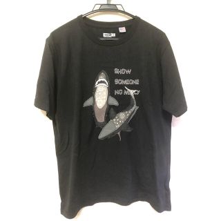 ジーアールエヌ(grn)のTシャツ　半袖　メンズ　サメ　黒　Lサイズ　新品　grn(Tシャツ/カットソー(半袖/袖なし))