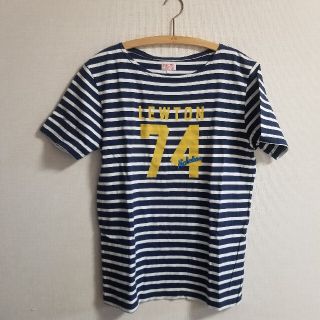 ジャーナルスタンダード(JOURNAL STANDARD)の【BC.stock】メンズ ボーダー ロゴTシャツ 美品(Tシャツ/カットソー(半袖/袖なし))