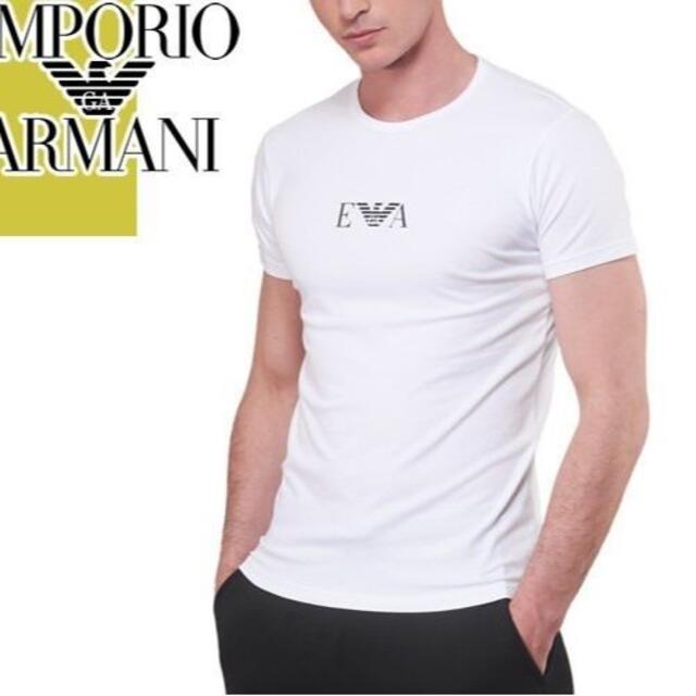 Emporio Armani(エンポリオアルマーニ)の最終価格サイズL！エンポリオアルマーニ　ホワイト/白　Tシャツ　カットソー メンズのトップス(Tシャツ/カットソー(半袖/袖なし))の商品写真