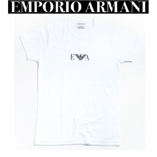 Emporio Armani(エンポリオアルマーニ)の最終価格サイズL！エンポリオアルマーニ　ホワイト/白　Tシャツ　カットソー メンズのトップス(Tシャツ/カットソー(半袖/袖なし))の商品写真