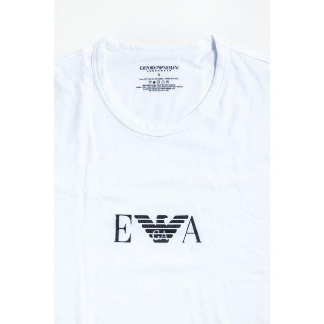 Emporio Armani(エンポリオアルマーニ)の最終価格サイズL！エンポリオアルマーニ　ホワイト/白　Tシャツ　カットソー メンズのトップス(Tシャツ/カットソー(半袖/袖なし))の商品写真