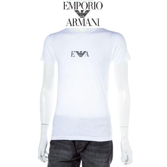 Emporio Armani(エンポリオアルマーニ)の最終価格サイズL！エンポリオアルマーニ　ホワイト/白　Tシャツ　カットソー メンズのトップス(Tシャツ/カットソー(半袖/袖なし))の商品写真