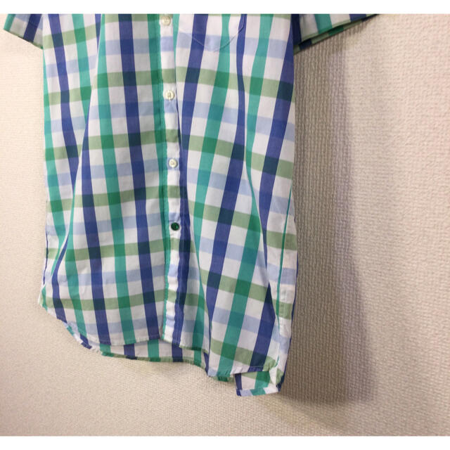 LACOSTE(ラコステ)のラコステ LACOSTE 半袖BDシャツ　ブロックチェック柄　ワニ刺繍 メンズのトップス(シャツ)の商品写真