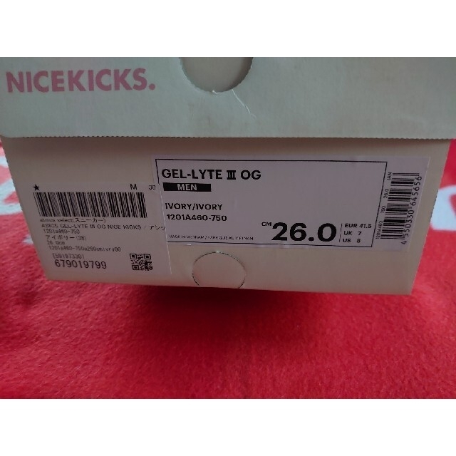 asics(アシックス)のNICE KICKS × ASICS　GEL-LYTE Ⅲ Nice Cream メンズの靴/シューズ(スニーカー)の商品写真