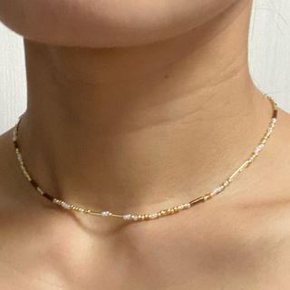 ユナイテッドアローズ(UNITED ARROWS)のビーズアクセサリー　ネックレス　ハンドメイド(ネックレス)