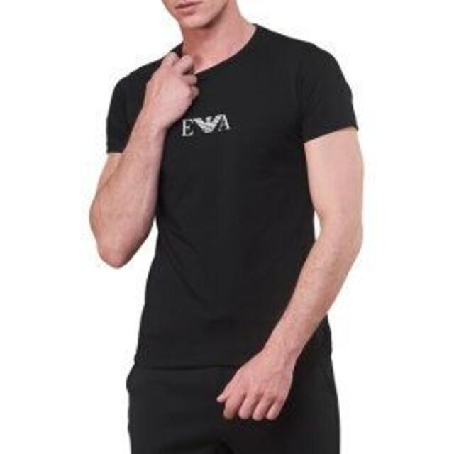 Emporio Armani(エンポリオアルマーニ)の最終価格！サイズL！エンポリオアルマーニ　ブラック/黒　Tシャツ　カットソー メンズのトップス(Tシャツ/カットソー(半袖/袖なし))の商品写真