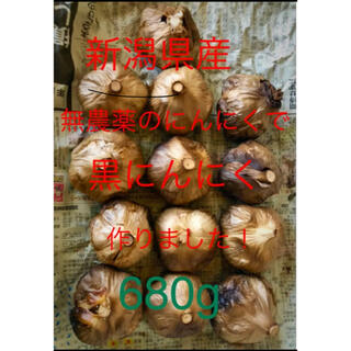 新潟県産　自家製　黒にんにく　680g(野菜)