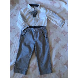 イセタン(伊勢丹)の伊勢丹購入　トワポム　3pommes 80サイズ✨シャツ&パンツ　セレモニー服(シャツ/カットソー)